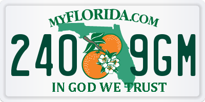 FL license plate 2409GM
