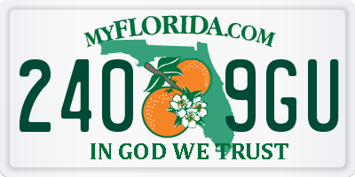 FL license plate 2409GU