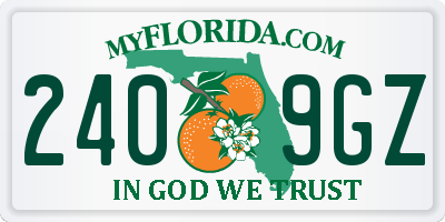 FL license plate 2409GZ