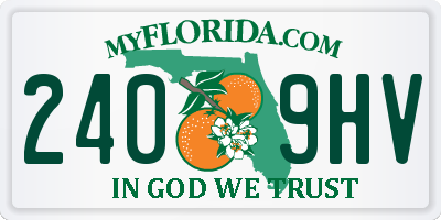 FL license plate 2409HV
