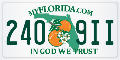 FL license plate 2409II