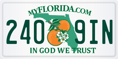 FL license plate 2409IN