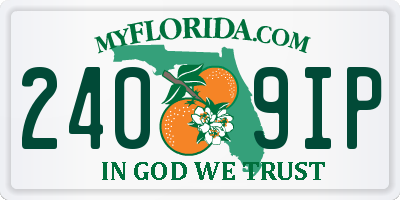 FL license plate 2409IP