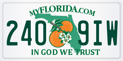 FL license plate 2409IW