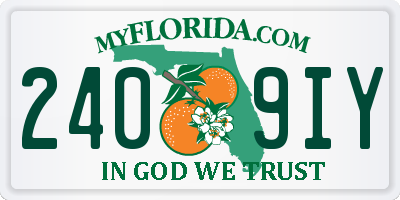 FL license plate 2409IY