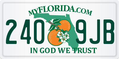 FL license plate 2409JB