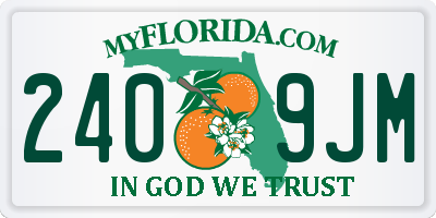 FL license plate 2409JM