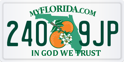 FL license plate 2409JP