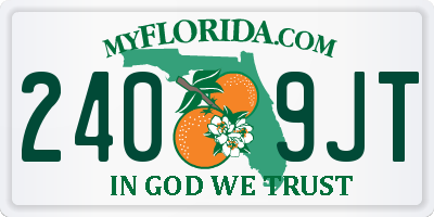 FL license plate 2409JT