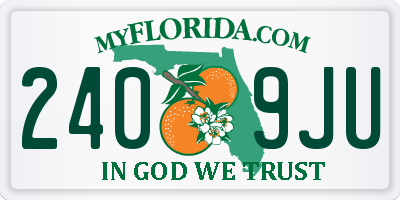 FL license plate 2409JU