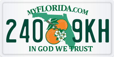 FL license plate 2409KH
