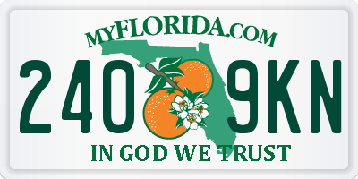 FL license plate 2409KN