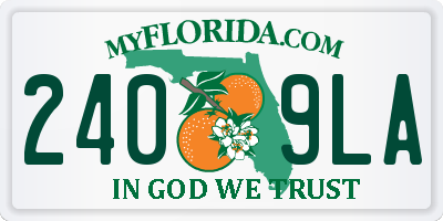 FL license plate 2409LA