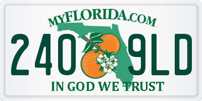 FL license plate 2409LD