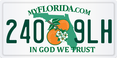 FL license plate 2409LH