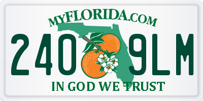 FL license plate 2409LM