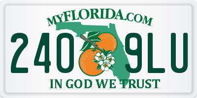 FL license plate 2409LU