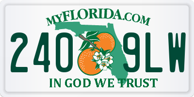 FL license plate 2409LW