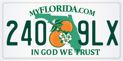 FL license plate 2409LX
