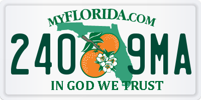 FL license plate 2409MA