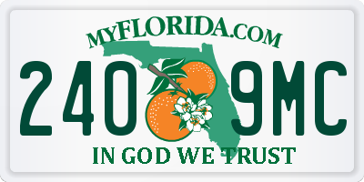 FL license plate 2409MC