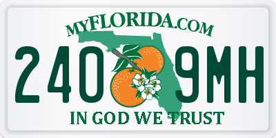 FL license plate 2409MH
