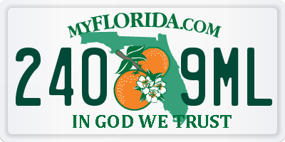 FL license plate 2409ML