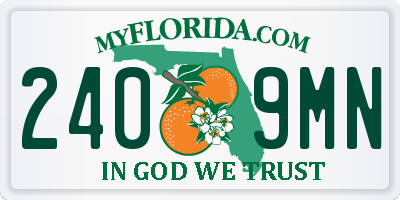 FL license plate 2409MN