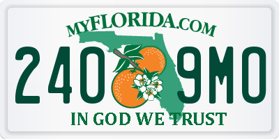 FL license plate 2409MO