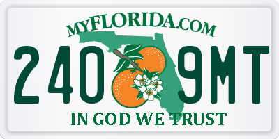FL license plate 2409MT
