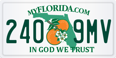 FL license plate 2409MV