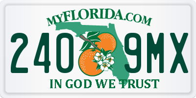 FL license plate 2409MX
