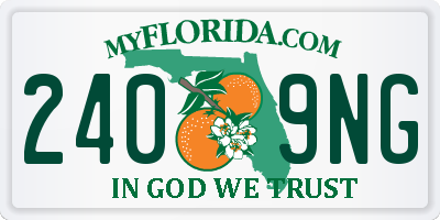 FL license plate 2409NG