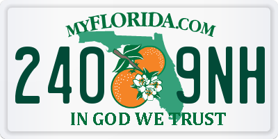 FL license plate 2409NH