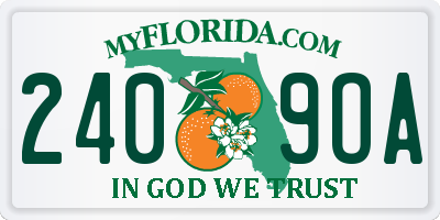 FL license plate 2409OA