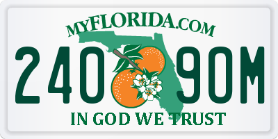 FL license plate 2409OM