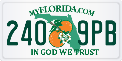 FL license plate 2409PB