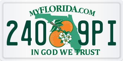 FL license plate 2409PI