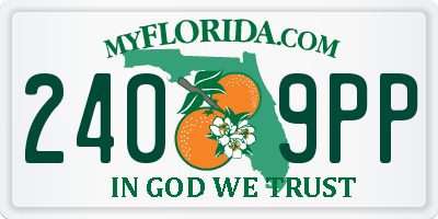 FL license plate 2409PP