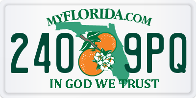 FL license plate 2409PQ