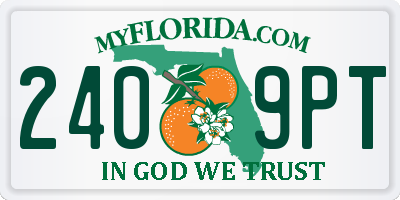 FL license plate 2409PT