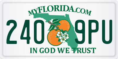 FL license plate 2409PU