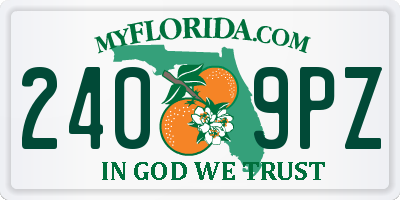 FL license plate 2409PZ