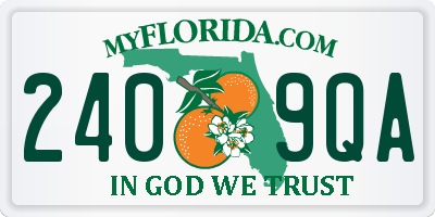 FL license plate 2409QA