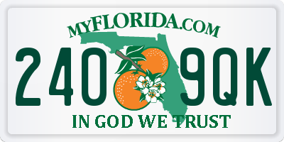 FL license plate 2409QK