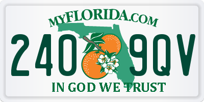 FL license plate 2409QV