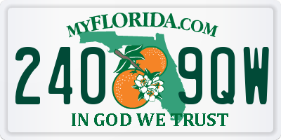 FL license plate 2409QW
