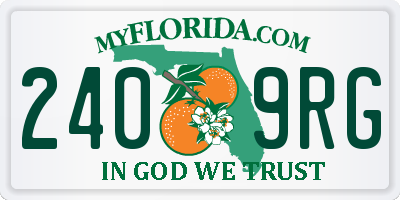 FL license plate 2409RG