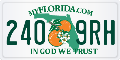 FL license plate 2409RH