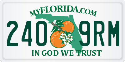 FL license plate 2409RM